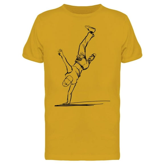 Guy Dancing Breakdance T-Shirt Men -Image by Shutterstock, Male Large