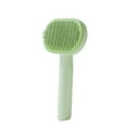 thumbnail image 2 of Pet Grooming Brush for Dogs & Cats Self-Cleaning Slicker Brush with Bristles Gentle Massage & Deshedding Tool for Short/Long Hair Includes Hair Release Button 7.09" x 3.94", 2 of 7
