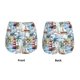 thumbnail image 3 of Balery Watercolor Sailboat Pantalones cortos deportivos para mujer con forro y dos bolsillos, elásticos, para entrenamiento, gimnasio, yoga-X-Large, 3 of 7