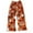 Orange, variant on Cute Womens Fall Pajamas Elastic Flannel Halloween PJs Women Wide Leg Pajama Pants Women Loose Fit, Black, XL
