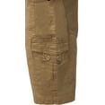 thumbnail image 4 of X RAY Mens Stretch Comfort Cargo Shorts 12.5" Inseam Knee Length Classic Fit Multi Pocket, With Belt - Khaki, 36, 4 of 9