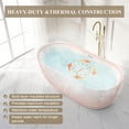thumbnail image 4 of ANGELES HOME 67" x 31-1/2" Acrylic Freestanding Bathtub Contemporary Soaking White Tub with Chrome Overflow and Drain, 4 of 11