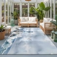 thumbnail image 2 of 8'x10' Area Rugs, Coastal Lighthouse Indoor Outdoor Area Rug for Living Room Bedroom, Summer Ocean Nautical Sea Waves Blue Washable Bathroom Rugs Kitchen Floor Carpet Mats Home Decor Aesthetic, 2 of 8