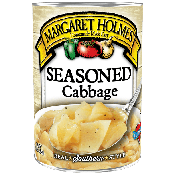Margaret Holmes Seasoned Cabbage, Canned Vegetables, 15 oz. Walmart