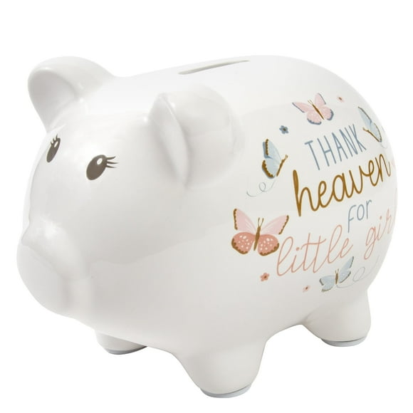 Baby Essentials My First Piggy Bank, Baby's First Piggy Banks for Boys and Girls (Butterflies)