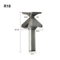 thumbnail image 4 of Arc Bending Integrated Router Bit R18/R30 1/2-Inch Shank Woodworking Router Bit For Professional Woodworking Milling Cutter R18 Smile Home, 4 of 9