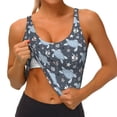 thumbnail image 4 of Fotbe Turtle Pattern Womens' Sports Bra Longline Wirefree Padded with Medium Support Sports Moisture-Wicking Workou Vest,Tank Top-Small, 4 of 9