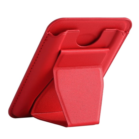 Universally Phone Back Mount Foldable Card Holder Multifunctional PU Smartphone Stand Wallet