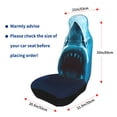 thumbnail image 4 of Yiaed Open-Mouthed Shark Print Car Seat Covers,Universal Auto Seats Protector Fits for Car,SUV Sedan,Truck,Automotive Seat Covers & Accessories(Two packs), 4 of 7