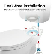 HOROW 1.28 GPF Round Two-Piece Toilet with Chair Height, Soft Seat, Single Flush, Installation Kit