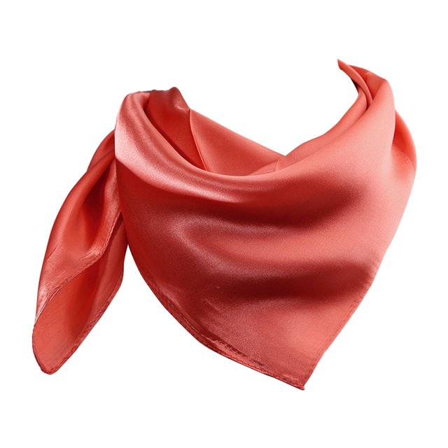 Qarigey Pañuelos Bufanda cuadrada: accesorio de seda de primera calidad para cualquier atuendo. Pañuelo, chal, bufandas cuadradas. Accesorios de disfraces Melon rojo