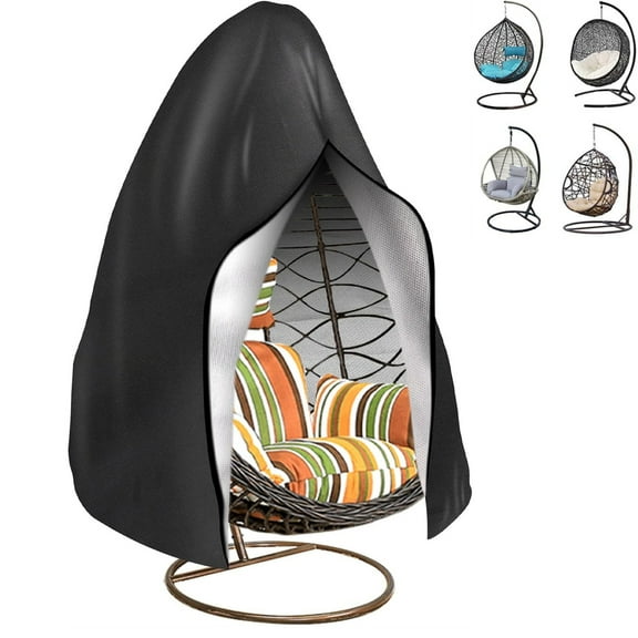 Outdoor Patio Chair Cover,Tutuviw 75"x45"Wicker Egg Swing Chair Covers,Waterproof Heavy Duty Weather Resisatnt Outdoor Chair Cover,Windproof Hanging Chair Cover for Swinging Egg Chair/Pod Chair
