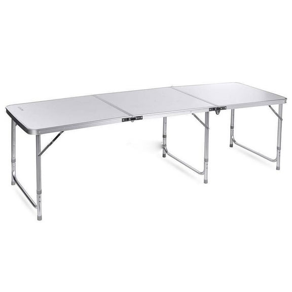 GoDecor 70" x 23" x 27" Plastic Folding Table for Camping
