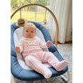thumbnail image 6 of BemeyourBBs Preemie Newborn Girl Spring Summer Fall Winter Clothes 0 3 6 Months Footed Romper Plaid Fake Two-Piece Long Sleeve Doll Collar Footie Jumpsuit, 6 of 9
