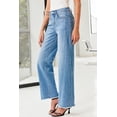 thumbnail image 3 of DOKOTOO Women's Wide Leg Jeans Summer Casual High Waisted Strechy Raw Hem Frayed Hem Boyfriend Denim Pants, 3 of 10