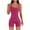 Hot Pink, variant on IROINNID Jumpsuits for Women Yoga Workout Shorts Overalls Rompers Sleeveless Tight Slim Jumpers
