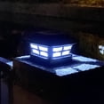 thumbnail image 3 of 3X Solar Post Cap Lights Outdoor Post Solar Lights LED Bulb Fence Post Lights for Inch Wooden Posts Warm White, 3 of 6