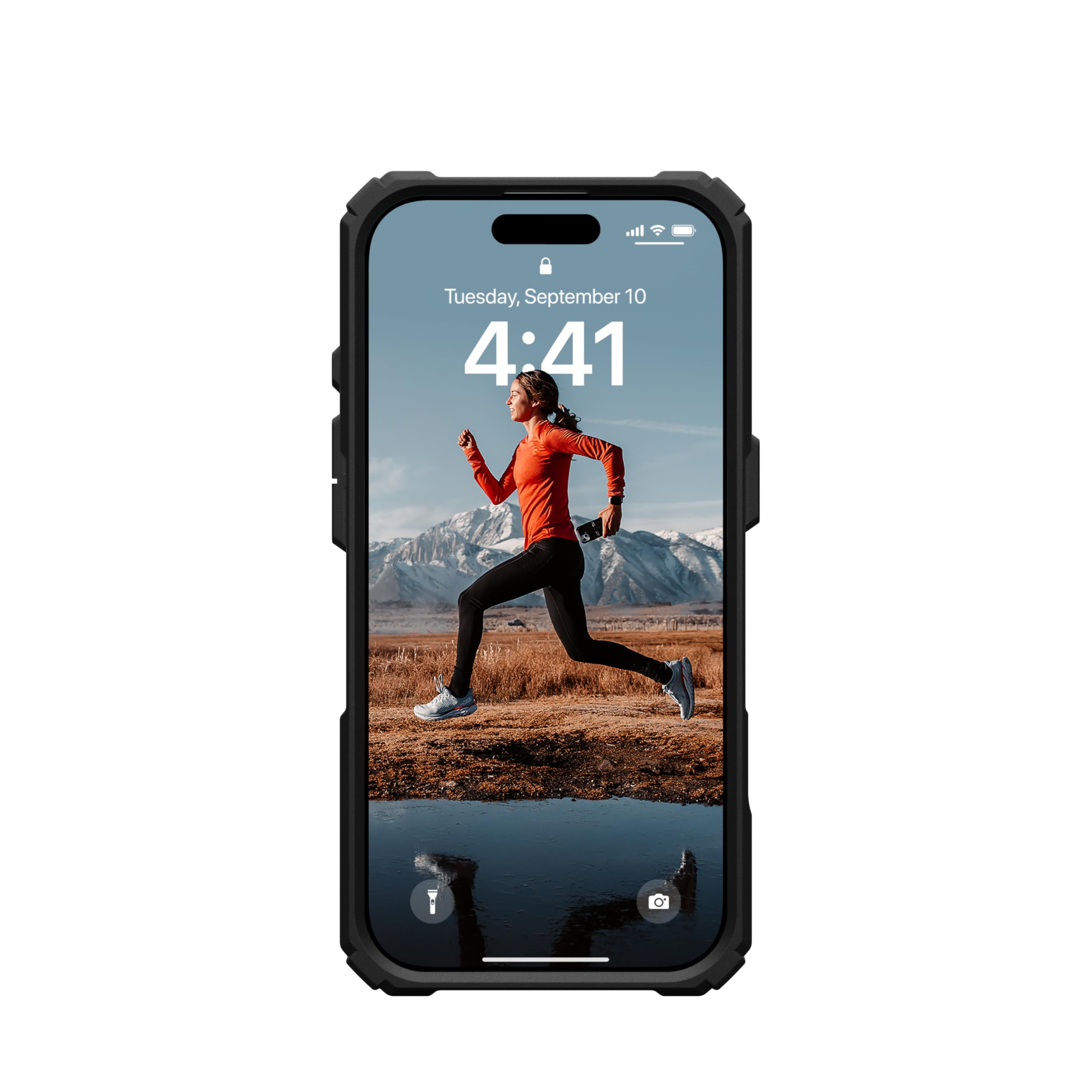 UAG iPhone 16 Pro Case 6.3" Plasma XTE - Compatible with MagSafe Charging & Kickstand Rugged Shockproof Anti-Slip Military Grade Protective Cover, Black/Orange