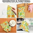 thumbnail image 7 of Dreamtimes Summer Orange Lemon Fruit Leaves Kitchen Towels Bar Tea Dish Towel Dishcloths Set of 6 Super Absorbent Soft 18 x 28 inches, 7 of 7