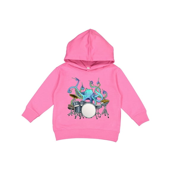 Inktastic Cute Blue Octopus Drumming Toddler Hoodie