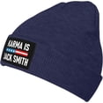 thumbnail image 2 of Karma is Jacks Smith Beanie Knit Women Men Winter Warm Cap, 2 of 7