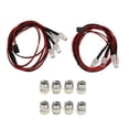 thumbnail image 2 of Luz LED Para Coche RC, Kit De Iluminación RC De 2 Piezas Estable 2 Rojos Y 2 Blancos De Silicona Para Modelo RC, 2 of 7
