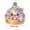 Multicolor E, variant on Glitter Acrylic Dumpling Squishies Ornament 2026 for Christmas Tree Decor, Cute Dumpling Christmas Hanging Xmas Tree Decor Gift for Family