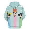 thumbnail image 3 of The Powerpuff Girls Unisex Adult Hoodie Casual Hooded Sweatshirt Pullover Novelty 3D Printed Sweater Jacket XL, 3 of 8