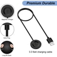 thumbnail image 3 of pannbo 3.3FT Watch Charger Cable Dock, USB Charging Cord Compatible with iTECH Fusion 2/Fusion 3 Smartwatch, Replacement Magnetic Charging Wire Cradle Adapter, 3 of 5