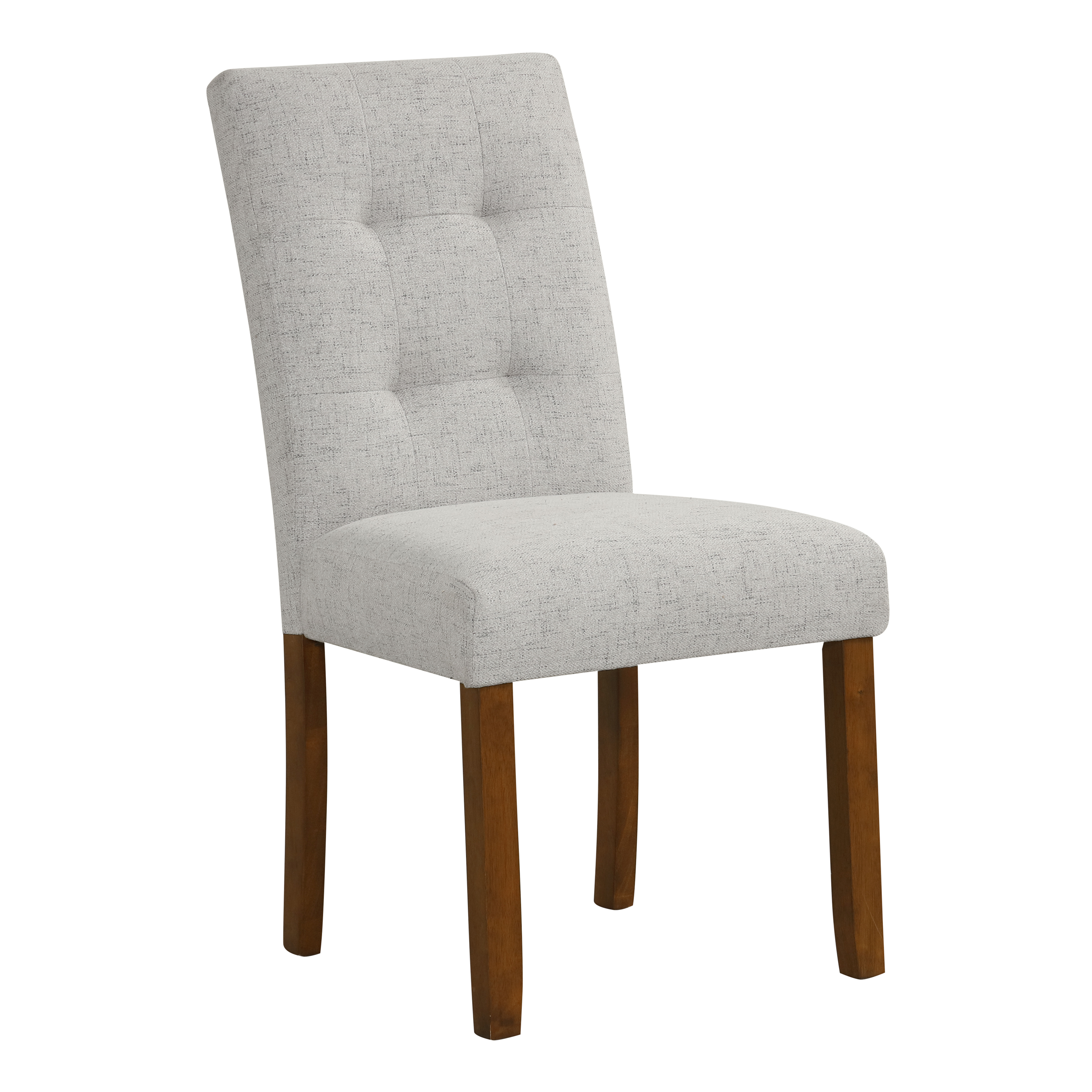 HomePop Tufted Back Dining Chair, Set of 2, Gray