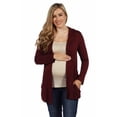 thumbnail image 4 of Maternity Long Sleeve Pocket Hooded Cardigan, 4 of 6