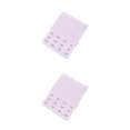 thumbnail image 2 of Wweixi Extension Strap Bra Extender Breathable 3 Rows 3 Hook Women Accessories Adjustable Lengthened Band Lingerie Intimates pink 2Set, 2 of 6