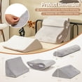 thumbnail image 2 of Gymax 4PCS Orthopedic Bed Wedge Pillow Set Post Surgery Memory Foam for Back Neck Leg, 2 of 10
