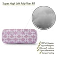 thumbnail image 5 of Majestic Home Goods Decorative Soft Pink Links Round Bolster Pillow, 5 of 5
