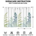 thumbnail image 2 of Leaves Of Green Plants Curtains-blackout Curtains Bedroom Decor Living Room Darkening Grommet Window Drapes 2 Panels Set 41"x63", 2 of 2