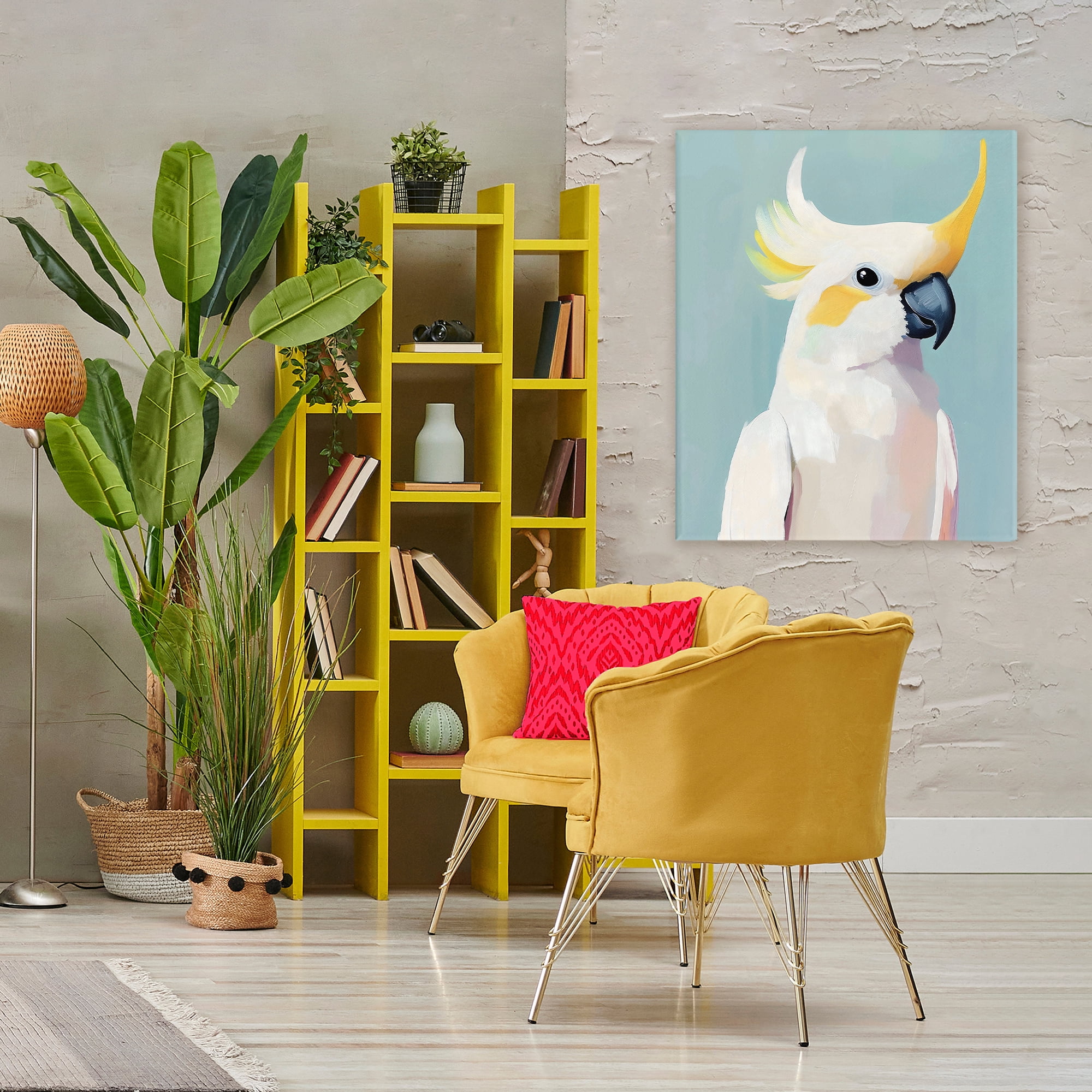 Stupell Industries Yellow Crested Cockatoo Canvas Wall Art, design by The Prints Vibe