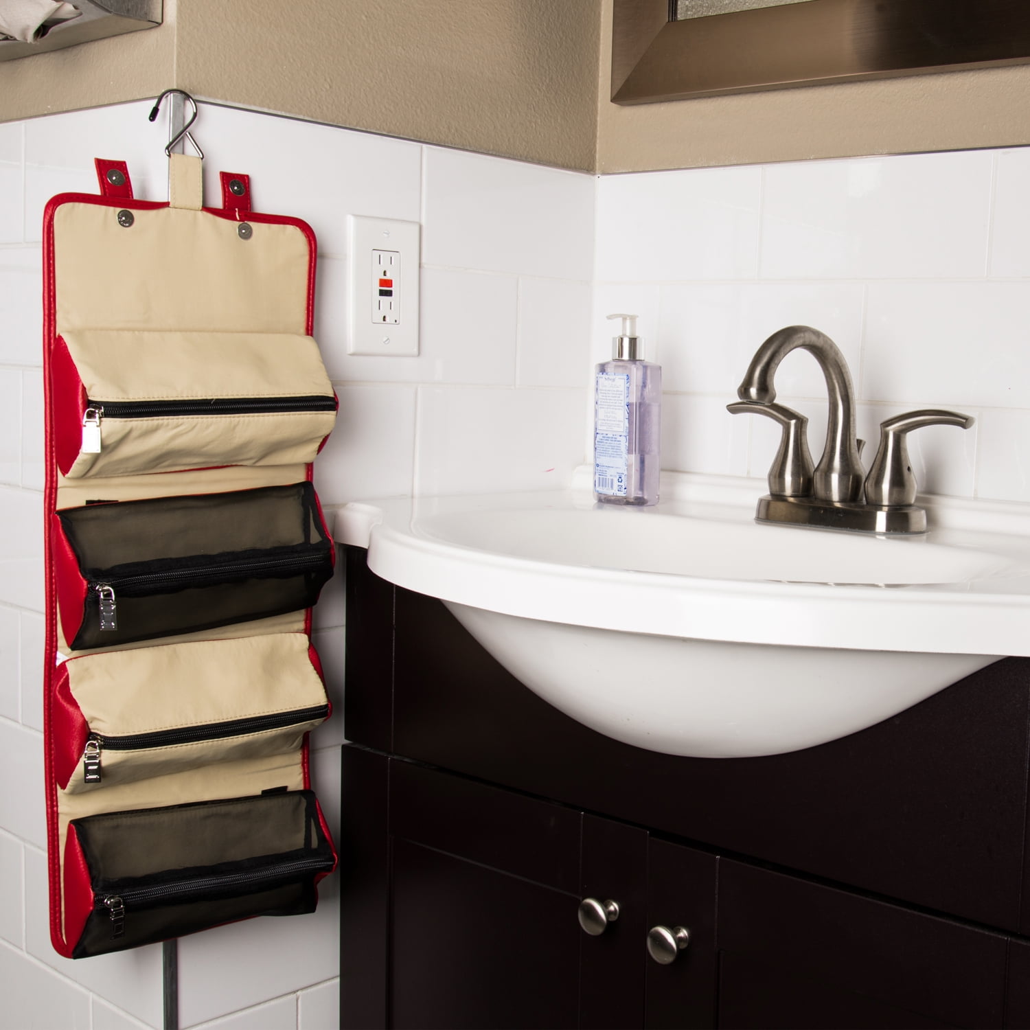 Men and Women Travel Organizer for Makeup, Shaving Kit, Grooming, Toiletries Bag
