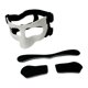 thumbnail image 2 of Máscara de baloncesto, cubierta facial protectora, piezas, equipo, suministros blancos, protector nasal, protección para fútbol, ​​hombres, deportes, sóftbol con almohadillas, 2 of 9