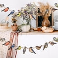 thumbnail image 4 of DefiDgd 10pcs Wooden 2D Flat Hanging Bird String Hanging Pendant,Colorful Flat Tropical Bird Statue for Summer Party Tree Wall Window Hanging Decoration Supplies(A), 4 of 6
