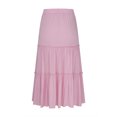 thumbnail image 5 of Loopsun Womens Summer Skirts, Women's Summer Casual Fashion Solid Color Fold Elastic Waist Skirt Purple XXL, 5 of 5