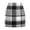 02# Gray, variant on Qwertyu Women's Skirts Trendy Mini Skirts Fashion Wrap Fall Plaid Tweed Skirts Skorts Pencil Skirts Light Gray L
