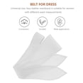 thumbnail image 2 of LULULION Satin Waist Belts for Women White Corset Belt Bow Tie Wide Band 1Pack for Dates, 2 of 5