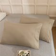thumbnail image 3 of Funda de almohada de 2 piezas de lujo de color sólido, cómoda, suave e hipoalergénica, para una buena noche de sueño, color negro, gris y rosa, 3 of 5