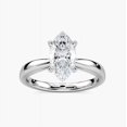 thumbnail image 2 of Arise Jewelry 2.24 Ct Marquise Cut Moissanite Engagement Ring - 14K White Gold Plated Solitaire Moissanite Ring for Her - Elegant Wedding Ring - Ideal Gift for Anniversary or Graduation Celebrations, 2 of 7