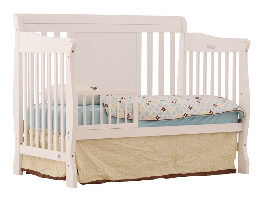 4 in 1 Fixed Side Convertible Crib in White Finish - image 5 of 5