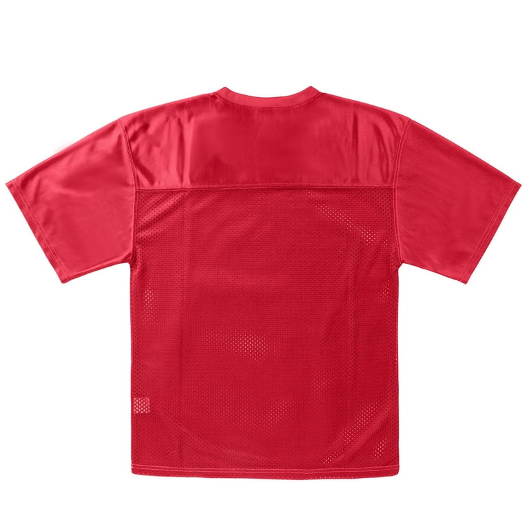 Toptie Mens Football Jersey Shirt, Adult Mesh Soccer Jerseys