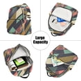 thumbnail image 5 of FORMRS Mini Backpack Purse for Women Travel Daypack Casual Shoulder Bag, Green Geometric, 5 of 7
