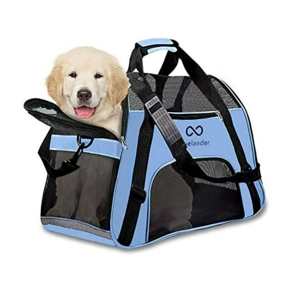 Transportadora para Mascotas Bluelander SHDG-1207 Pegable Color Azul