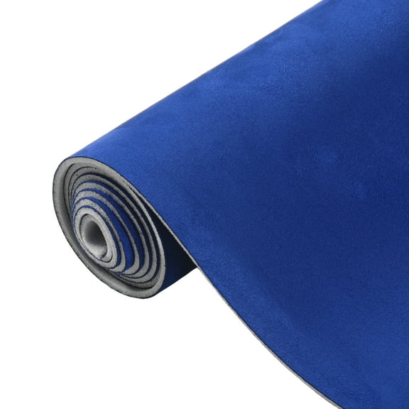 Unique Bargains 150G Suede Headliner Fabric 22"x57" Foam Back for Car Interior Roof Repair Blue