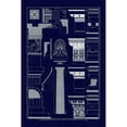 thumbnail image 3 of Buhlmann, J. 11x14 Black Modern Framed Museum Art Print Titled - Details of the Parthenon at Athens (Blueprint), 3 of 5